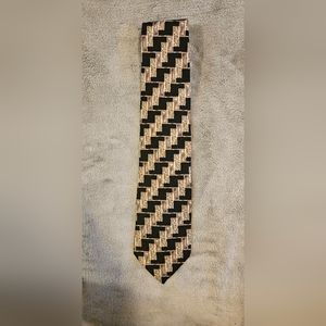 REPP LTD Adult Black and Tan Necktie